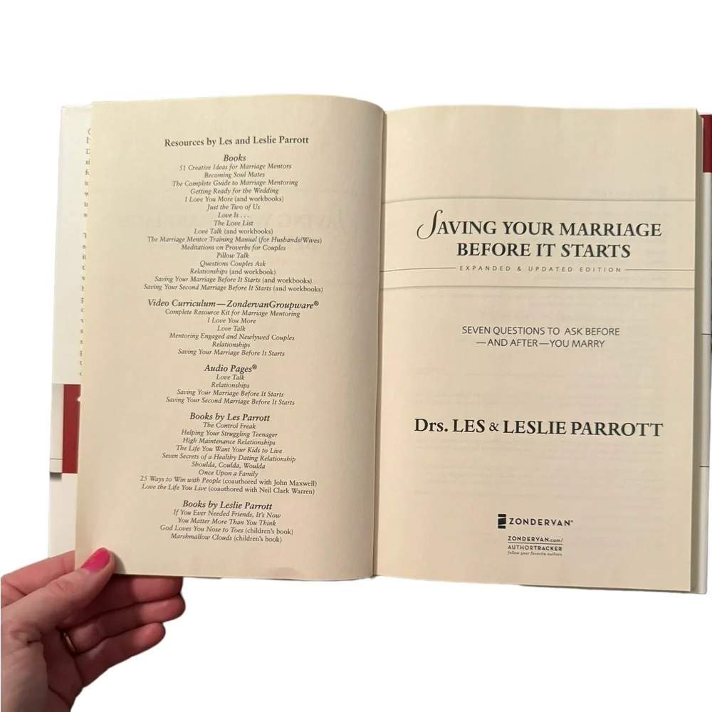 (Book) “Saving Your Marriage Before It Starts…” By Drs. Les & Leslie Parrott.